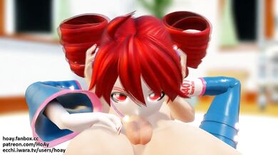 Extreme BDSM Fellatio Orgy with Vocaloids Miku, Luka, Rin, Meiko, Haku, Teto and Neru