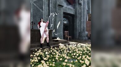 Milky Girls Watering the Flowers with their Nectar