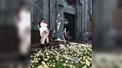 Milky Girls Watering the Flowers with their Nectar