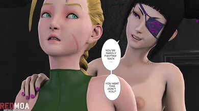 Juicy Futanari Juri Han Squirts in Motion Comic