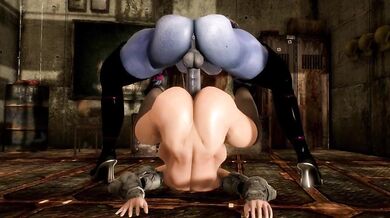 Hard Demon Pounding from Futa's Hole