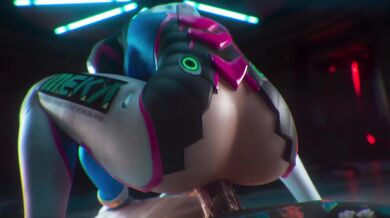 Busty D.va Gets Pounded In Her Butthole By A Monstrous Mech [Anal Abomination]