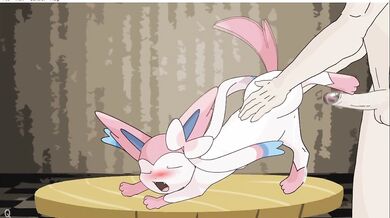 Tentacle Rape of the Sneaky Sylveon by Human Males [BDSMMonsters]