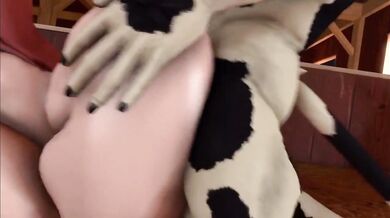 Mila gets banged by the cowman