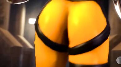 Cum-thirsty Widowmaker Takes in Tsoni's Tight, Steamy Tracer