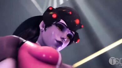 Cum-thirsty Widowmaker Takes in Tsoni's Tight, Steamy Tracer