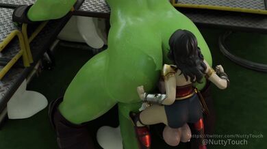 She-Hulk's Big Green Cock Gets Smashed