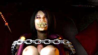 Bound bitch Milly gets her tits banged!