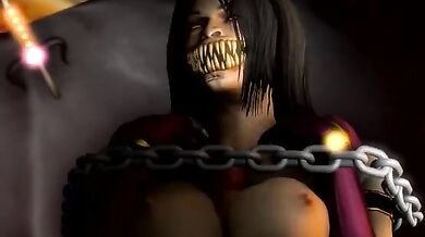 Bound bitch Milly gets her tits banged!