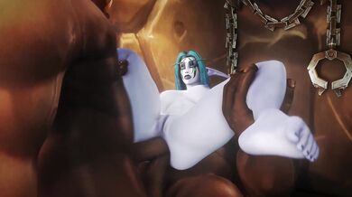 Double Anal Penetration with Rugged Orc Warriors for Ziahna's Pleasure