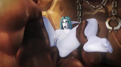 Double Anal Penetration with Rugged Orc Warriors for Ziahna's Pleasure