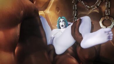 Double Anal Penetration with Rugged Orc Warriors for Ziahna's Pleasure