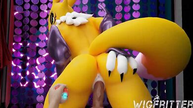 Renamon's First Anal Adventure: Wigfritter Inside