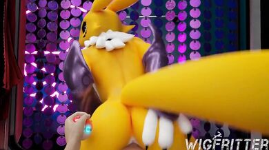 Renamon's First Anal Adventure: Wigfritter Inside