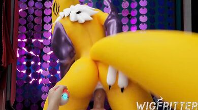 Renamon's First Anal Adventure: Wigfritter Inside