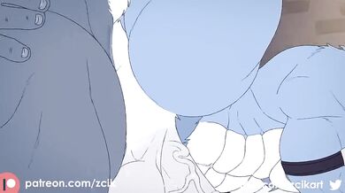 The Furry Wolf Gets a Heavy Loading in his Tailhole