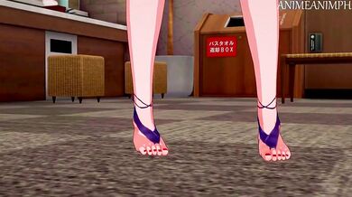 Konan's Tight Asshole Gets Nailed By Naruto and His Giant Dick!