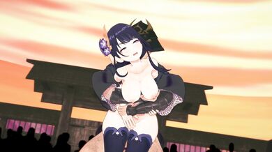 Lucky Samurai's Rough Sex with Raiden Shogun