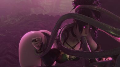 Akali's Anal Invasion by the Mindflayer [4K]