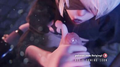 Jizz Explosion on Busty Blonde's Face - Inflating Sacks of Semen