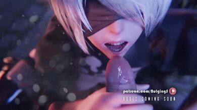 Jizz Explosion on Busty Blonde's Face - Inflating Sacks of Semen