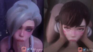 Mercy's Merciless Fuckfest with DVA on Her Knees