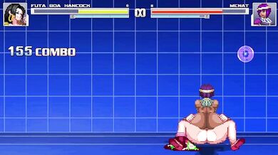 Hardcore Futanari Brawl: Boa Hancock vs Mystery Opponent!