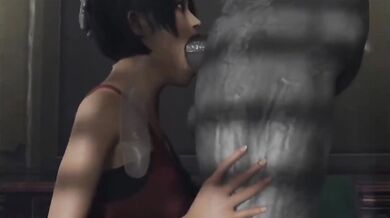 Ada Wong Gets Her Throat Fucked Raw