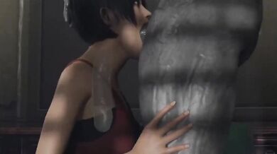 Ada Wong Gets Her Throat Fucked Raw