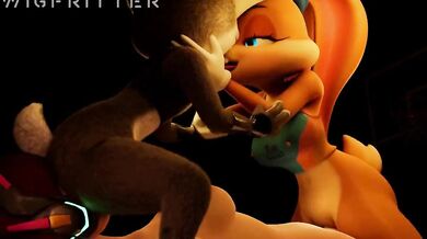 Judy and Lola share Futa D.Va in a steamy threesome - Wigfritter