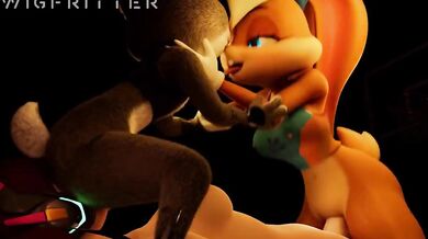 Judy and Lola share Futa D.Va in a steamy threesome - Wigfritter