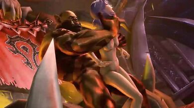 Garrosh Hellscream's Throne Room Rape - Galianbeast Pounds His Ass