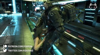 Adam Smasher's Cum-guzzling Mouthfuck by the Sexy Rouge