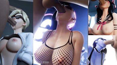 Gigantic Phalluses Ravage the Orifices of Overwatch Females