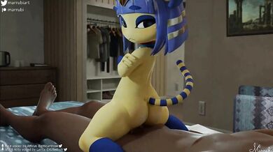 The Depraved Ankha Rides In From Behind in Marrubi's Third Person View