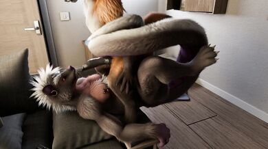 Big Boobs Skanky Slut Fucks Naughty Kitsune Foxy
