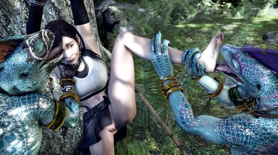 Bulge Meister Takes on Clothed Tifa Lockhart's Skink