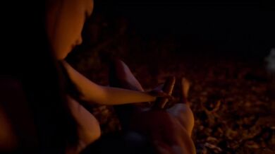 Campfire Jerk-Off: A Forbidden Woodland Rendezvous