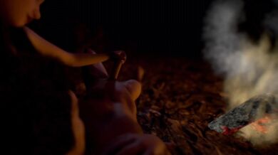 Campfire Jerk-Off: A Forbidden Woodland Rendezvous