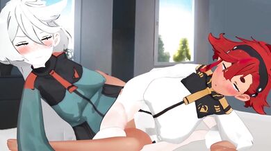 - Slutty Lesbos Grind Their Slick Cunts Together