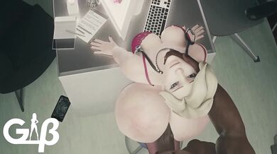 Slutty Schoolgirl Sucks and Fucks in the Classroom (LesbianButt PMV)