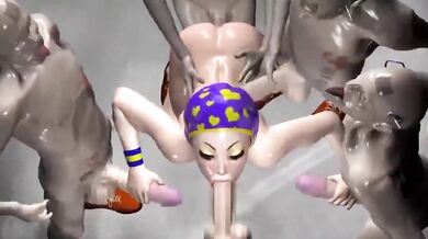 Busty Battle Beauties: Sweaty Sexercise  Session