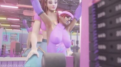 Gaping Hole 24/7: Brigitte the Fitness Instructor and Baron's Anal Adventures in the Gym
