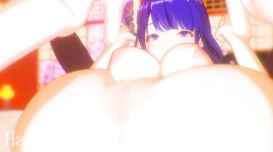 Yae Miko vs Raiden Shogun: The Haruya3D Porn Parody