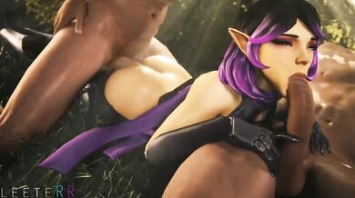 Skye's Forbidden Threesome Orgy in Paladins - Leeterr