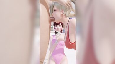 D.va and Mercy Get Naughty in Porn Film