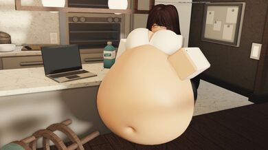 Cum-thirsty bimbo gets devoured in Roblox rape fantasy