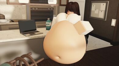 Cum-thirsty bimbo gets devoured in Roblox rape fantasy