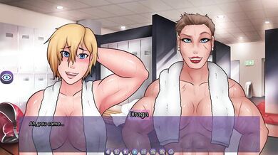 Huge Transsexual Dominates the Office in Group Bonding Session