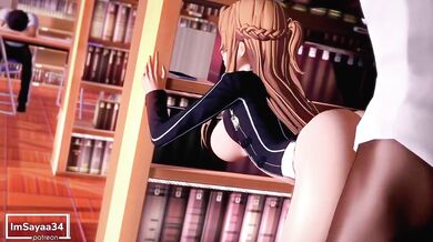 Asuna's Wet and Slippery Ride with Yuuki